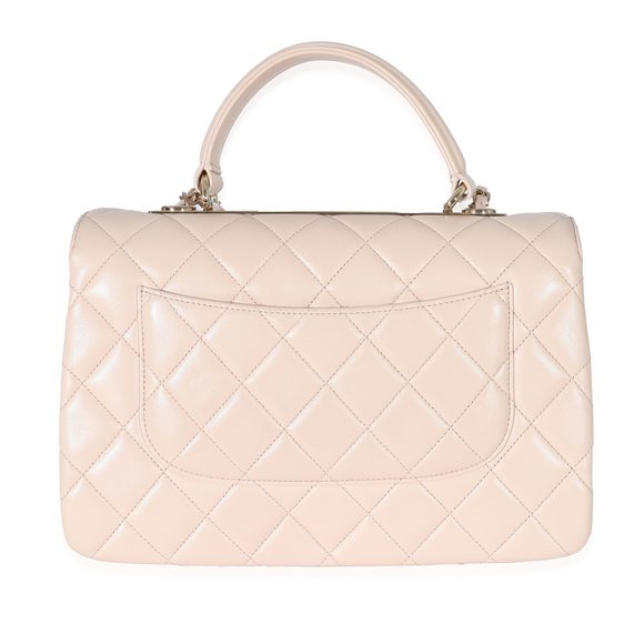 Chanel Pink Quilted Lambskin Medium Trendy CC Dual Top Handle Bag - Picture 3 of 5